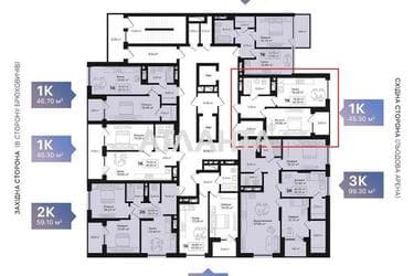 1-кімнатна квартира за адресою вул. Топольна (площа 49,3 м²) - Atlanta.ua - фото 29
