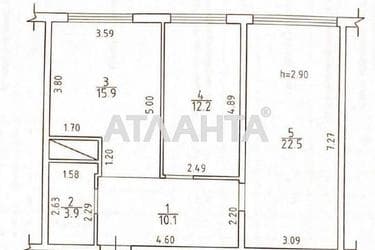 2-rooms apartment apartment by the address st. Zhemchuzhnaya (area 65 m²) - Atlanta.ua - photo 28