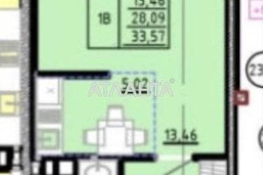 1-кімнатна квартира за адресою вул. Франка Івана (площа 33,6 м²) - Atlanta.ua - фото 13