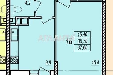 1-room apartment apartment by the address st. Prokhorovskaya Khvorostina (area 40,5 m²) - Atlanta.ua - photo 16