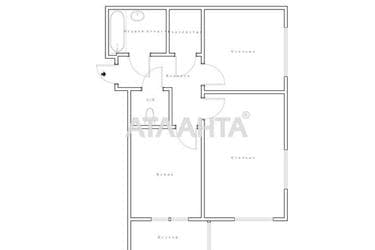 2-rooms apartment apartment by the address st. Grushevskogo Mikhaila Bratev Achkanovykh (area 55,8 m²) - Atlanta.ua - photo 58