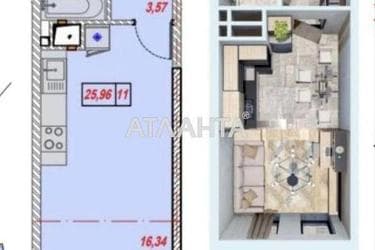 1-кімнатна квартира за адресою вул. Скісна (площа 25,6 м²) - Atlanta.ua - фото 12