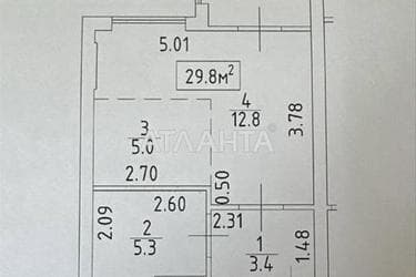 1-кімнатна квартира за адресою 7 км Овідіопольської дор. (площа 29,8 м²) - Atlanta.ua - фото 29