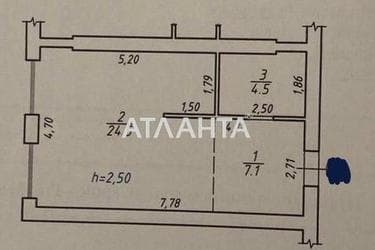 1-кімнатна квартира за адресою вул. Рудненська (площа 36 м²) - Atlanta.ua - фото 21
