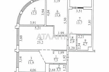 3-кімнатна квартира за адресою вул. Франка Івана (площа 100 м²) - Atlanta.ua - фото 15