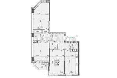 3-комнатная квартира по адресу Овидиопольская дор. (площадь 87,5 м²) - Atlanta.ua - фото 9