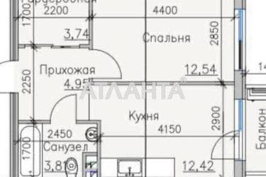 1-комнатная квартира по адресу ул. Дачная (площадь 39 м²) - Atlanta.ua - фото 14
