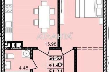 1-комнатная квартира по адресу ул. Франко Ивана (площадь 51 м²) - Atlanta.ua - фото 22