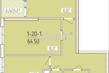 2-rooms apartment apartment by the address st. Krasnova (area 63,5 m²) - Atlanta.ua - photo 16