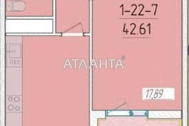 1-кімнатна квартира за адресою вул. Краснова (площа 41,7 м²) - Atlanta.ua - фото 18