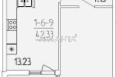 1-кімнатна квартира за адресою вул. Краснова (площа 42 м²) - Atlanta.ua - фото 22