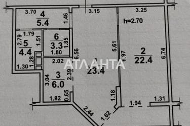 2-кімнатна квартира за адресою вул. Франка Івана (площа 71,1 м²) - Atlanta.ua - фото 42