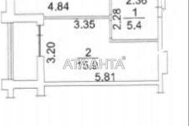1-кімнатна квартира за адресою вул. Франка Івана (площа 43,3 м²) - Atlanta.ua - фото 12