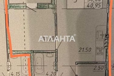 1-комнатная квартира по адресу ул. Бочарова ген. (площадь 40,7 м²) - Atlanta.ua - фото 45