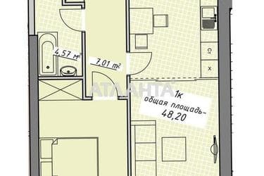 1-room apartment apartment by the address st. Kurortnyy per (area 48,0 m²) - Atlanta.ua - photo 14