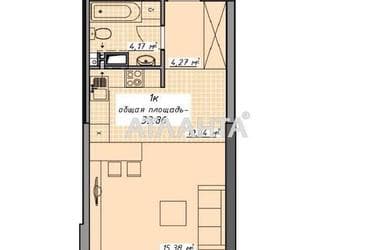 1-room apartment apartment by the address st. Kurortnyy per (area 33,9 m²) - Atlanta.ua - photo 16