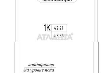 1-комнатная квартира по адресу ул. Генуэзская (площадь 43,3 м²) - Atlanta.ua - фото 22