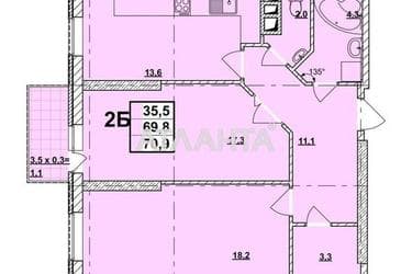 2-комнатная квартира по адресу ул. Жаботинского (площадь 71 м²) - Atlanta.ua - фото 37