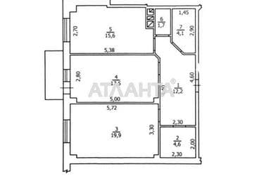 2-rooms apartment apartment by the address st. Zhabotinskogo Proletarskaya (area 76,7 m²) - Atlanta.ua - photo 37