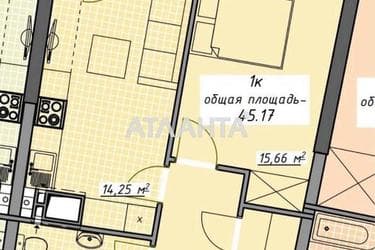 1-комнатная квартира по адресу Курортный пер. (площадь 45 м²) - Atlanta.ua - фото 16