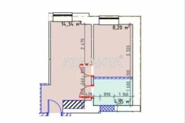 1-комнатная квартира по адресу Кравцова павла пер. (площадь 25,5 м²) - Atlanta.ua - фото 23