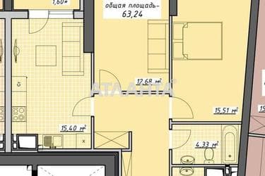 2-rooms apartment apartment by the address st. Kurortnyy per (area 63,5 m²) - Atlanta.ua - photo 15