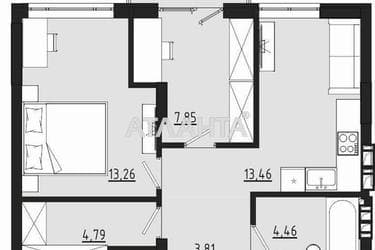 2-кімнатна квартира за адресою вул. Чехова (площа 48,3 м²) - Atlanta.ua - фото 10