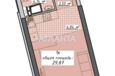 1-комнатная квартира по адресу Курортный пер. (площадь 29,9 м²) - Atlanta.ua - фото 24