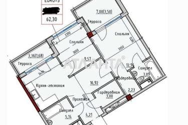 2-rooms apartment apartment by the address st. Sofievskaya Korolenko (area 62,3 m²) - Atlanta.ua - photo 20