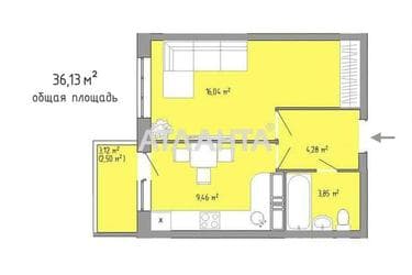 1-room apartment apartment by the address st. Pishonovskaya (area 36,2 m²) - Atlanta.ua - photo 13