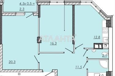 2-rooms apartment apartment by the address st. Ovidiopolskaya dor (area 69,2 m²) - Atlanta.ua - photo 11