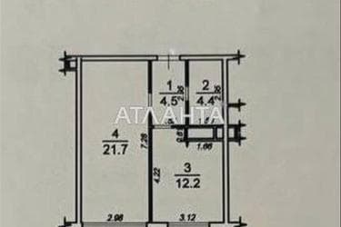1-кімнатна квартира за адресою вул. Перлинна (площа 43 м²) - Atlanta.ua - фото 14