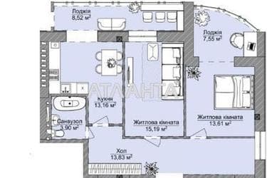 1-room apartment apartment by the address st. Dnepropetr dor Semena Paliya (area 83,3 m²) - Atlanta.ua - photo 12