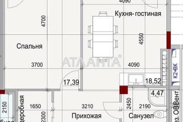 1-комнатная квартира по адресу ул. Дачная (площадь 54 м²) - Atlanta.ua - фото 16