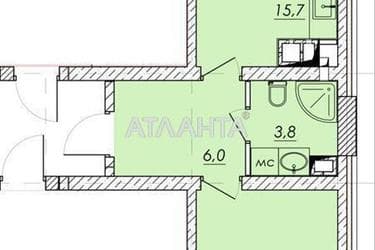 1-room apartment apartment by the address st. Prokhorovskaya Khvorostina (area 49,5 m²) - Atlanta.ua - photo 15