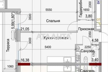 1-room apartment apartment by the address st. Dachnaya (area 51,4 m²) - Atlanta.ua - photo 6