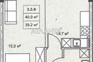 1-room apartment apartment by the address st. Bocharova gen (area 43,3 m²) - Atlanta.ua - photo 7