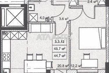 1-комнатная квартира по адресу ул. Бочарова ген. (площадь 44,6 м²) - Atlanta.ua - фото 7