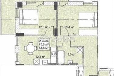 2-комнатная квартира по адресу ул. Бочарова ген. (площадь 63,8 м²) - Atlanta.ua - фото 8
