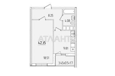 1-room apartment apartment by the address st. Krasnova (area 42,4 m²) - Atlanta.ua - photo 14