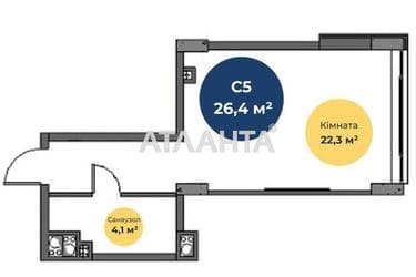 1-room apartment apartment by the address st. Paustovskogo (area 27 m²) - Atlanta.ua - photo 16