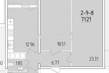 2-кімнатна квартира за адресою вул. Краснова (площа 71,2 м²) - Atlanta.ua - фото 18