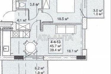 1-комнатная квартира по адресу ул. Бочарова ген. (площадь 39,9 м²) - Atlanta.ua - фото 8