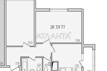 2-кімнатна квартира за адресою вул. Перлинна (площа 60 м²) - Atlanta.ua - фото 44