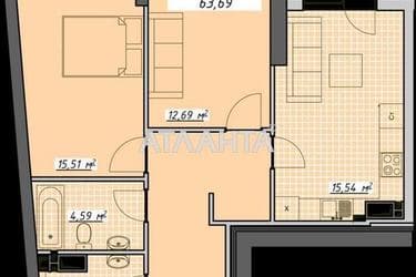 2-кімнатна квартира за адресою Курортний пров. (площа 63,9 м²) - Atlanta.ua - фото 22