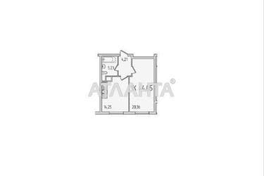 1-кімнатна квартира за адресою вул. Сахарова (площа 43,5 м²) - Atlanta.ua - фото 14