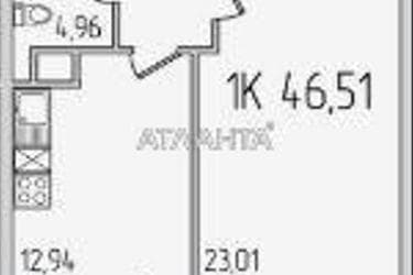 1-комнатная квартира по адресу ул. Сахарова (площадь 46,4 м²) - Atlanta.ua - фото 7