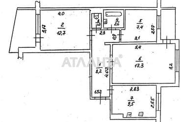 3-комнатная квартира по адресу ул. Ильфа и Петрова (площадь 64 м²) - Atlanta.ua - фото 10