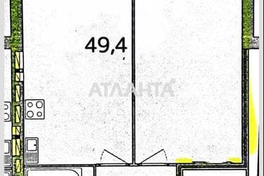 1-кімнатна квартира за адресою вул. Лазурна (площа 49,4 м²) - Atlanta.ua - фото 17