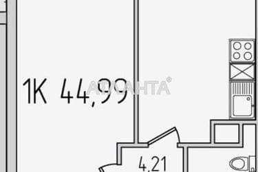 1-комнатная квартира по адресу ул. Сахарова (площадь 45 м²) - Atlanta.ua - фото 16
